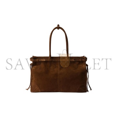 PRADA BONNIE LARGE SUEDE HANDBAG 1BA439_2C4S (42*30*12cm)
